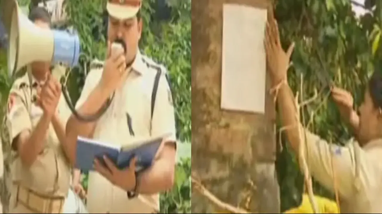 Police put up ‘latka’ at house of an absconding accused in Bhubaneswar