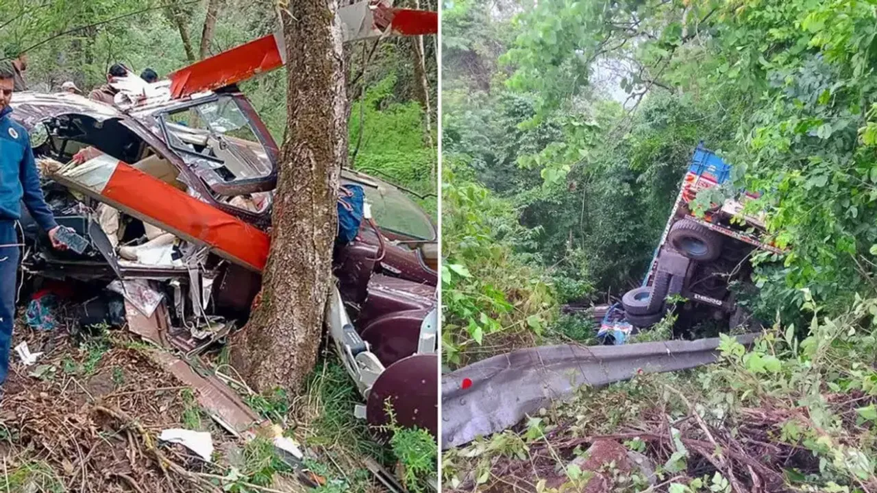 Truck falls 20 feet off ghat in Odisha’s Rayagada; driver and helper critically injured
