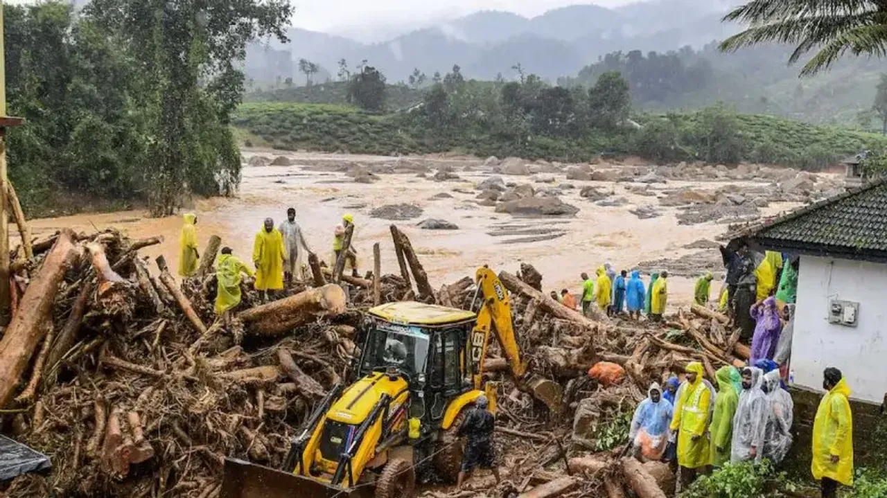  Heavy rain triggers flood fears in Wayanad's Chooralmala, one year after deadly landslides