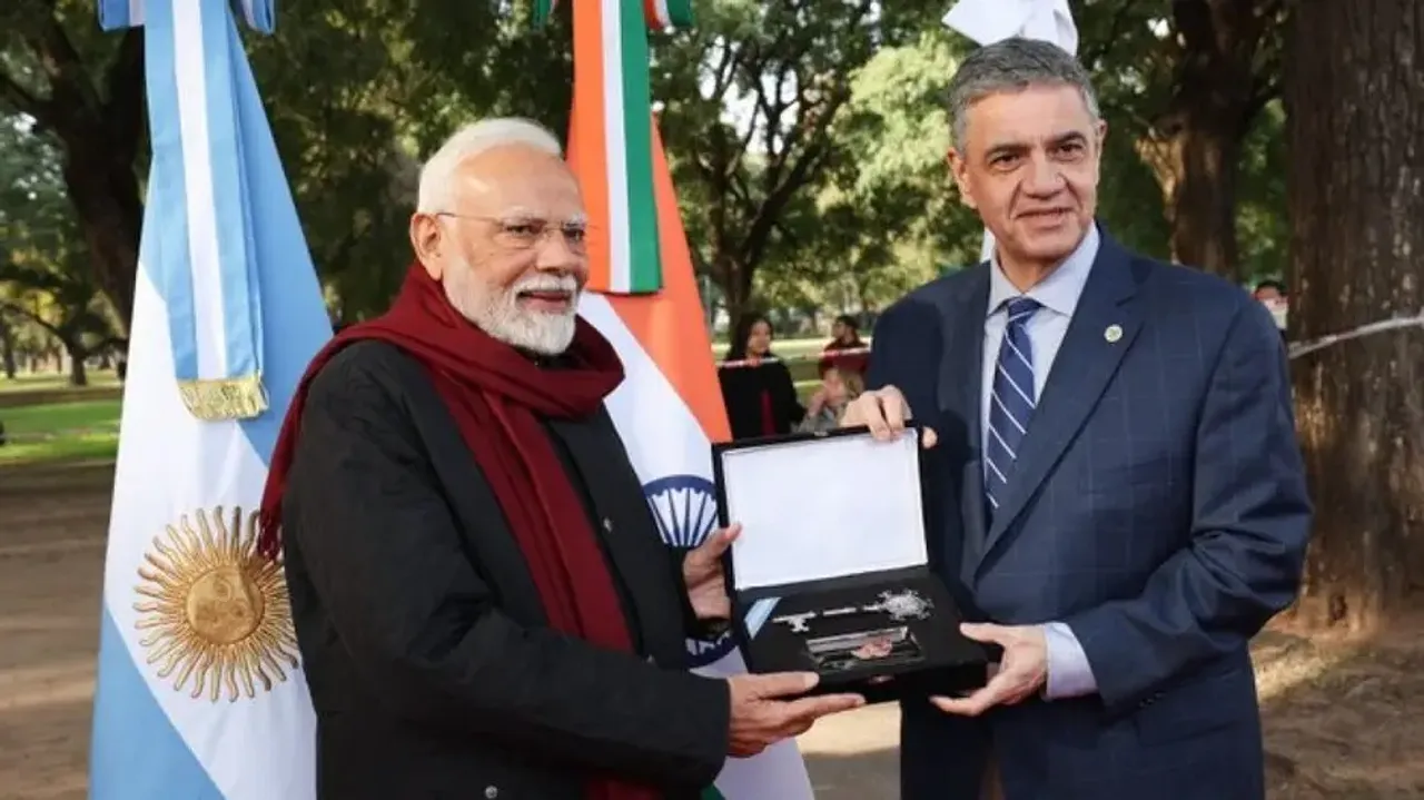 PM Modi receives key to Buenos Aires in special gesture