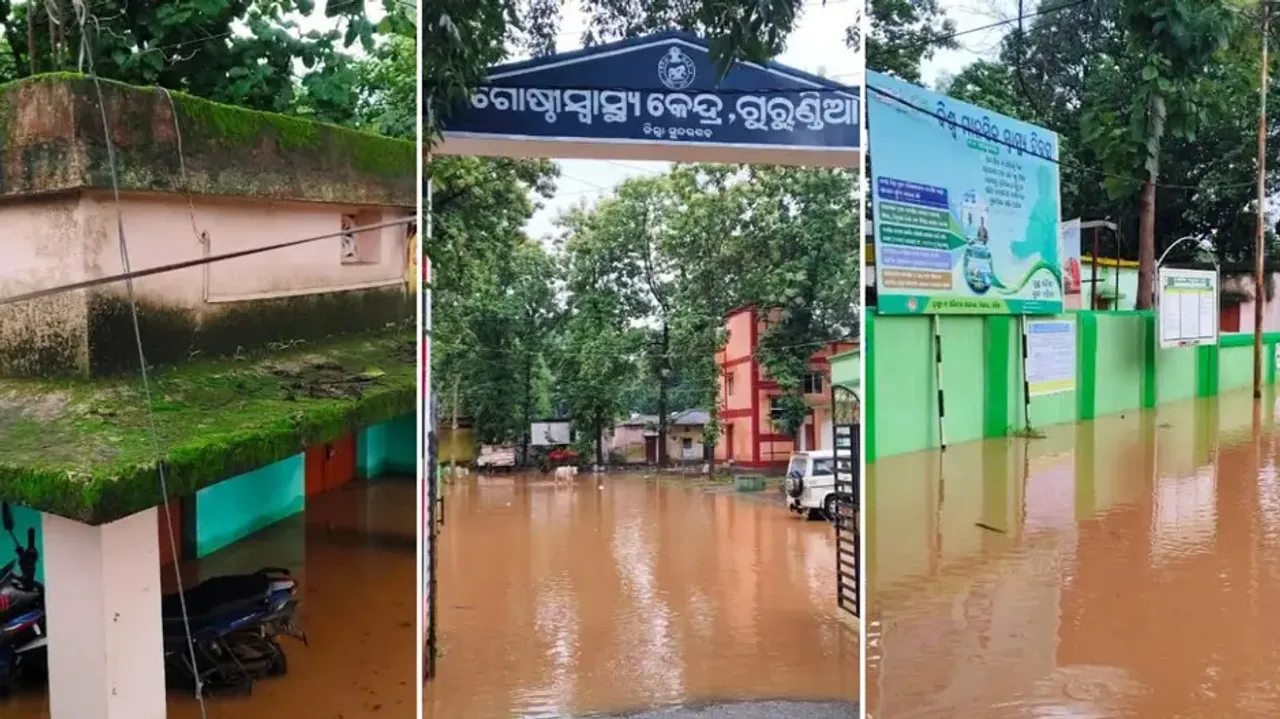 Emergency health services hampered, govt quarters flooded after rain batters Odisha’s Sundargarh