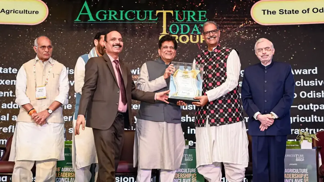 Odisha bags Agriculture Leadership Award as best state in farming; Minister Singh Deo dedicates it t