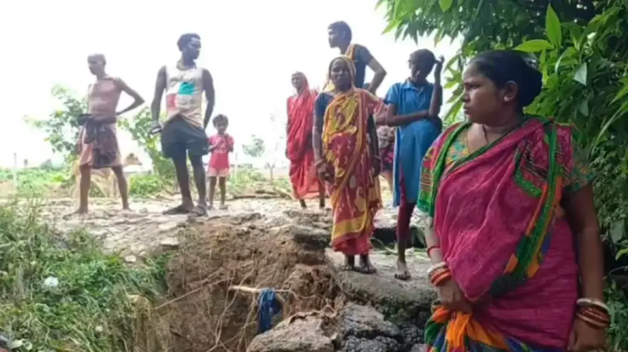 Affected villagers in Bhadrak
