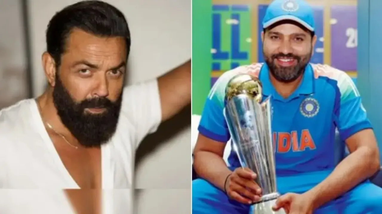 Bobby Deol and Rohit Sharma
