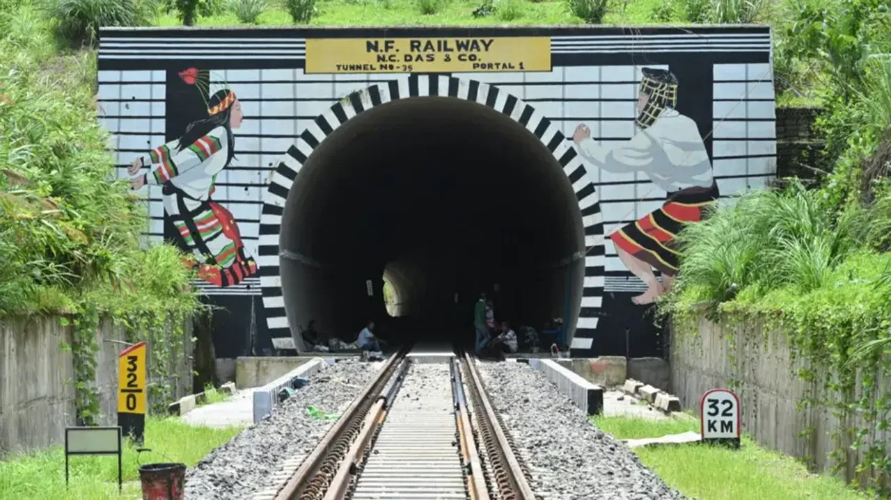 Bairabi–Sairang rail line in Mizoram