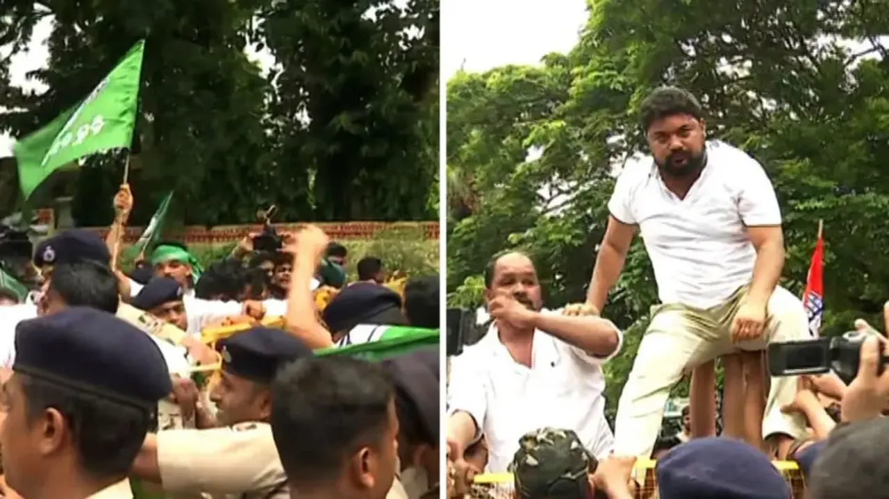 Odisha girl self-immolation case: BJD, Congress stage protest and gherao Higher Education Minister’s
