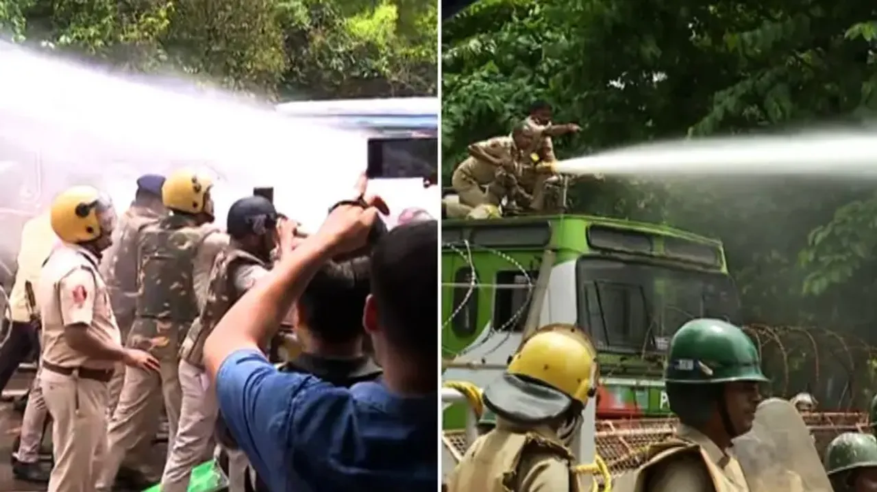 Bhubaneswar turns ‘battlefield’ as BJD protesters clash with police, break barricades