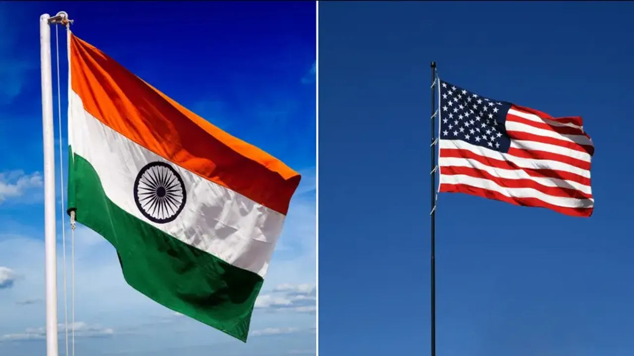 India and US flags