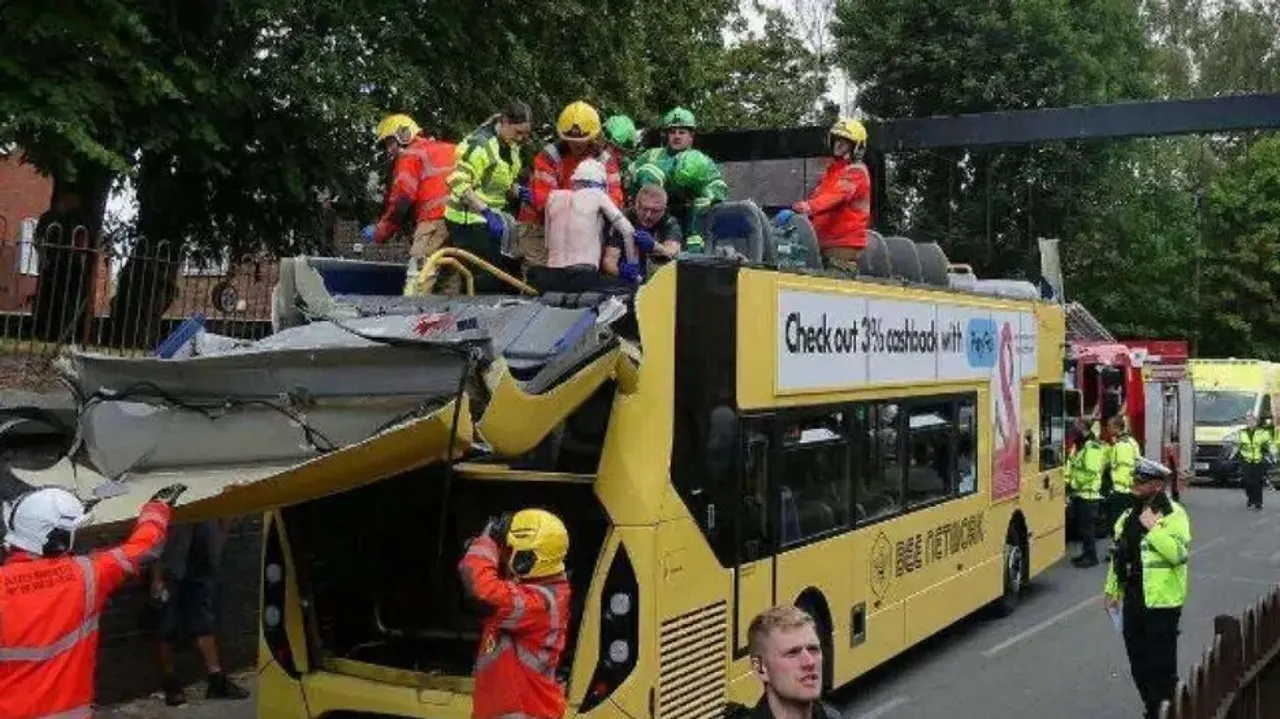 Manchester Bus accident 