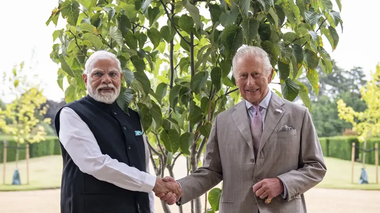 PM Modi presents 'Ek Ped Maa Ke Naam' to King Charles III for royal estate