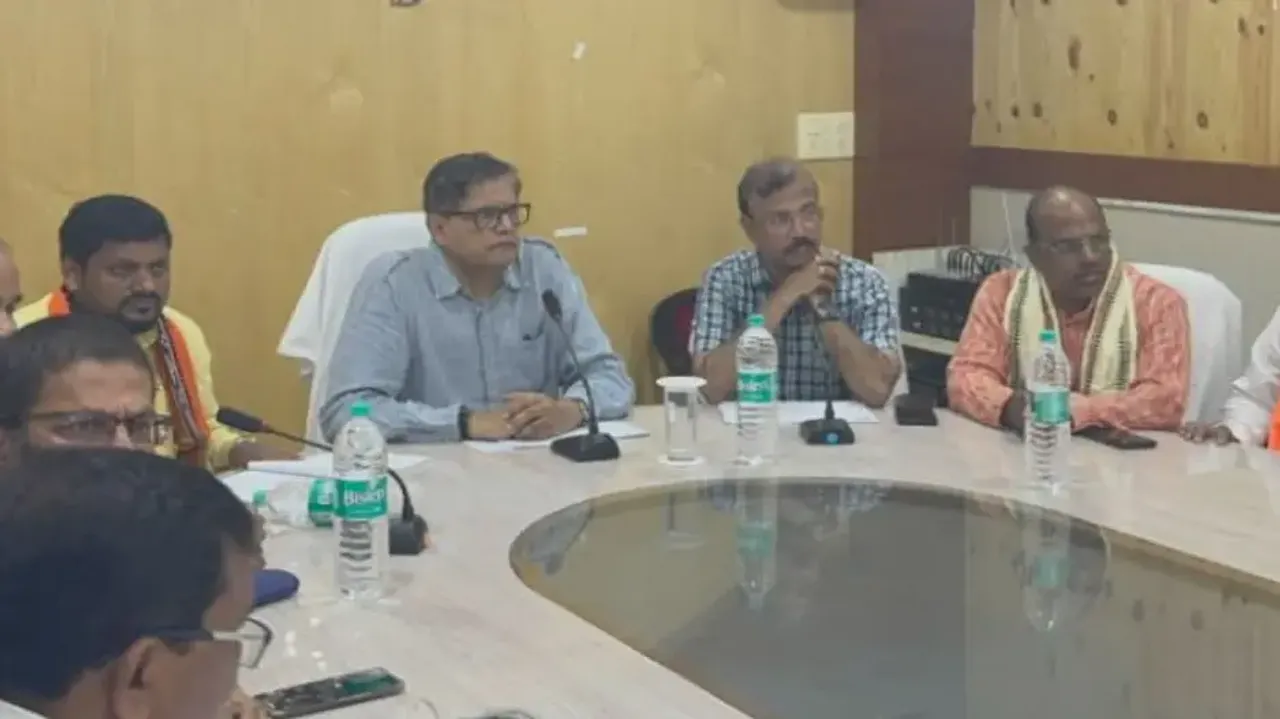 BJP MP Baijayant Panda reviews progress of major infrastructure projects in Kendrapara