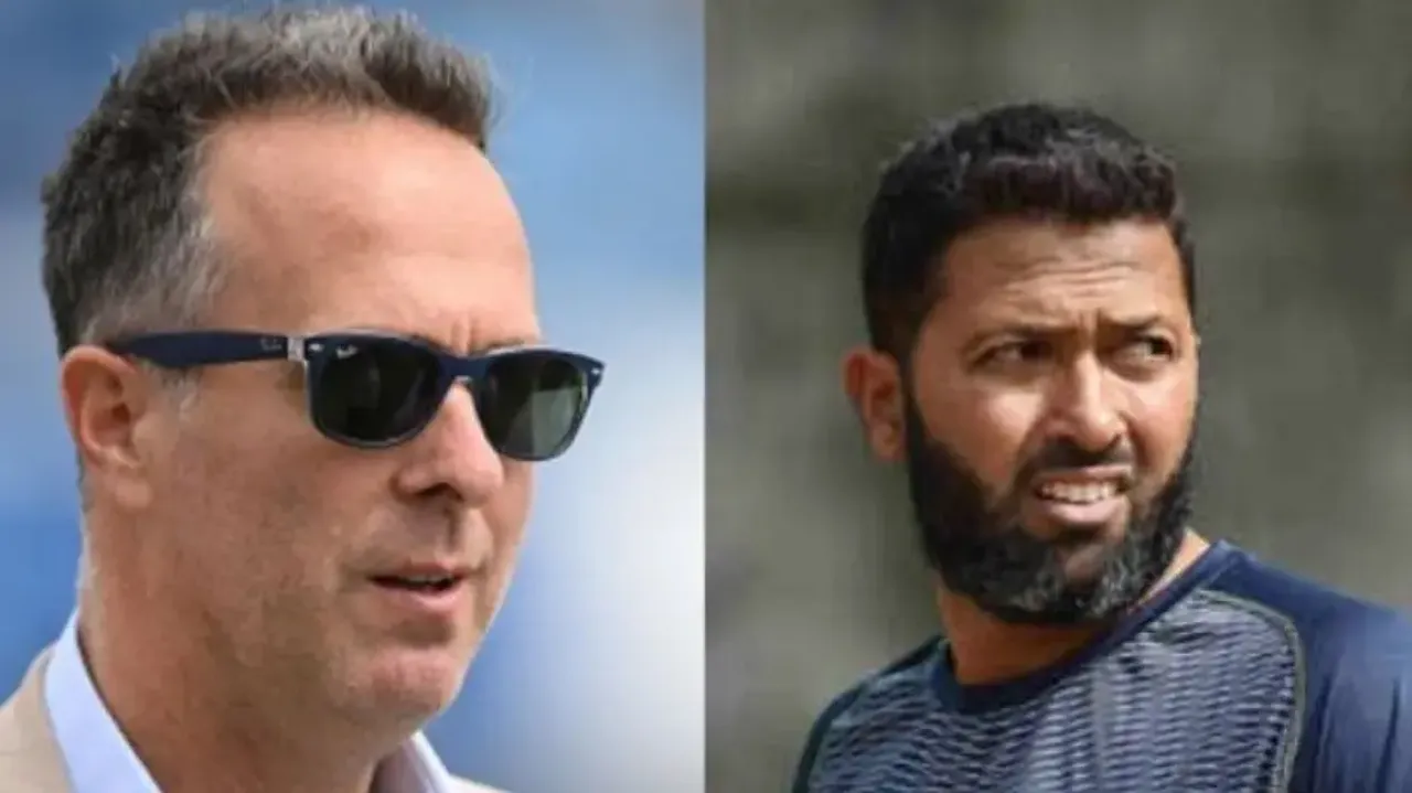Wasim Jaffer and Micheal Vaughan