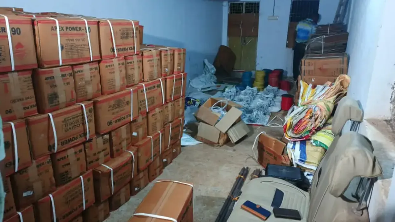 Large stockpile of explosives seized from ‘cattle shed’ in Odisha’s Ganjam