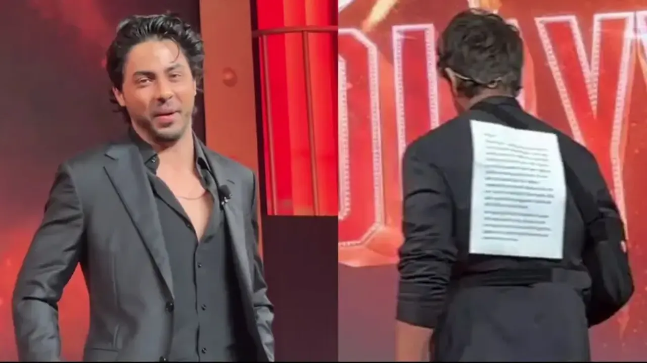 Aryan Khan nervous debut speech sparks fan reactions Ditto copy of Shah Rukh Khan
