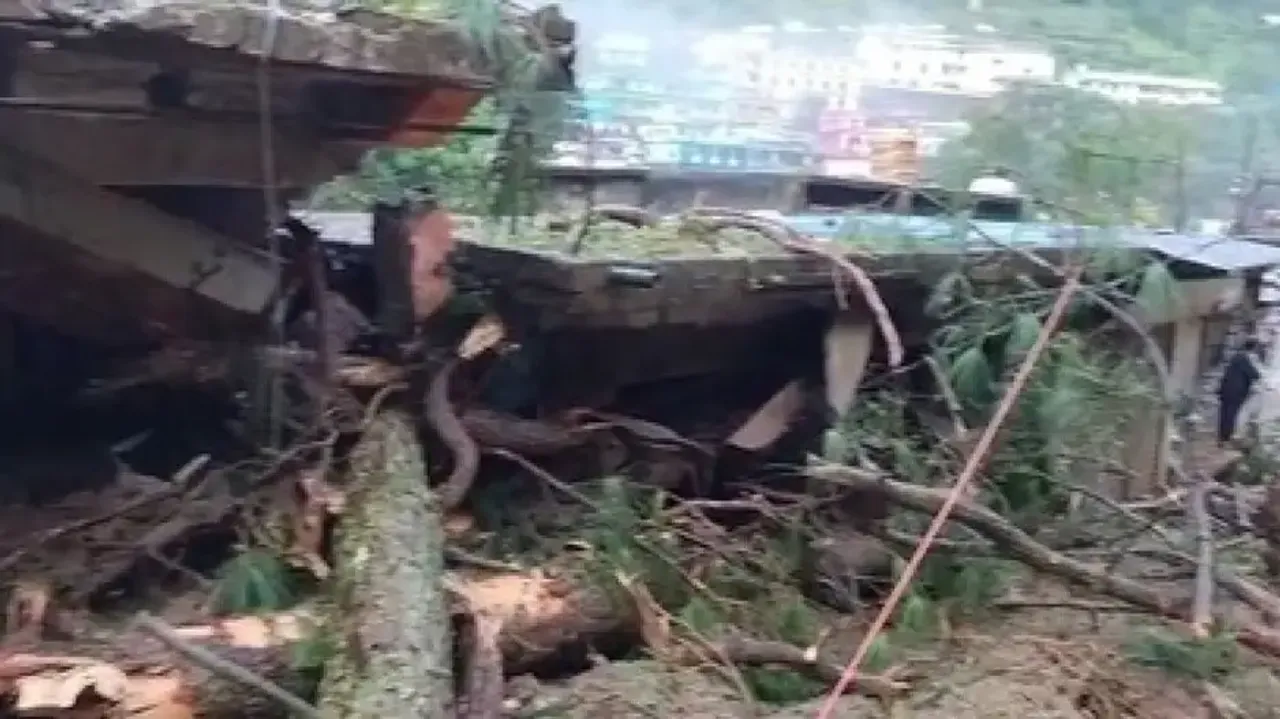Uttarakhand: Heavy rain cripples key roads in Chamoli, deposits debris at houses; 2 missing