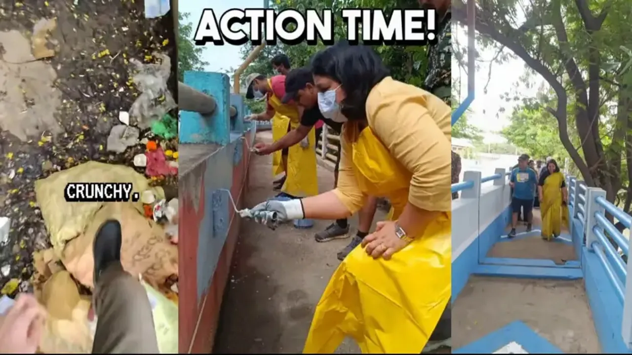 Bengaluru residents ignored for 20 years, Canadian man's clip got Domlur-Indiranagar footpath