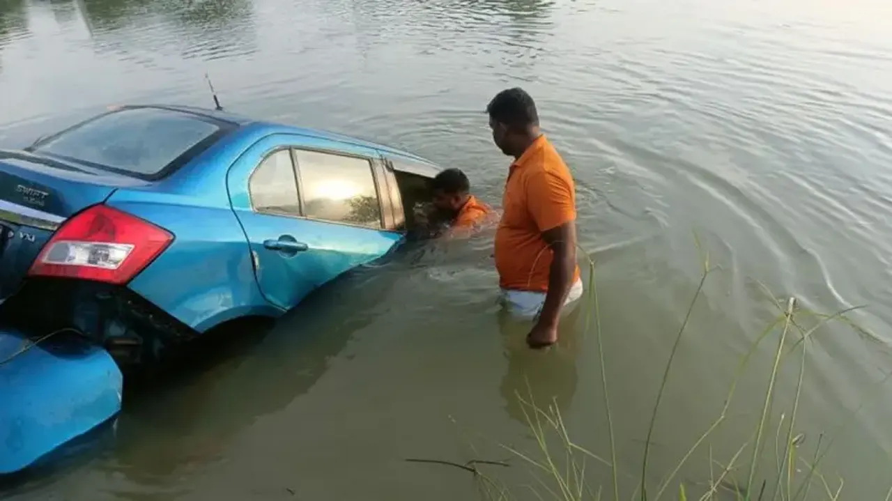 Man dies inside car after vehicle plunges into canal in Odisha