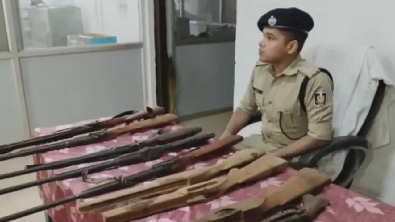 Two arrested with 127kg ganja, 5 country-made guns seized