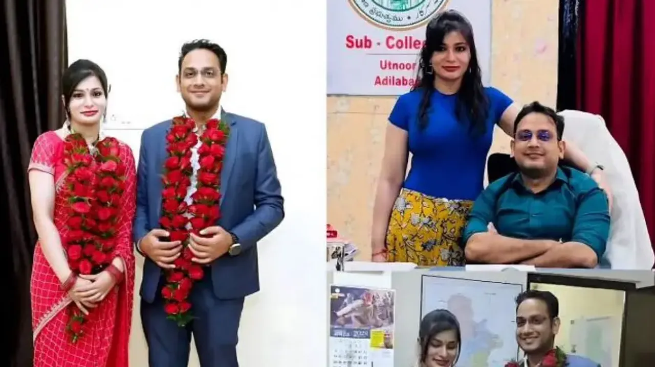 Marriage in just Rs 2000: IAS Yuvraj Marmat & IPS P. Mounika choose commitment over show-off