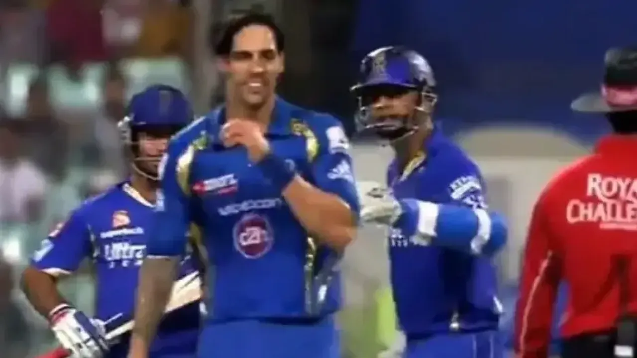 Rahul Dravid and Mitchell Johnson had a heated exchange in 2013