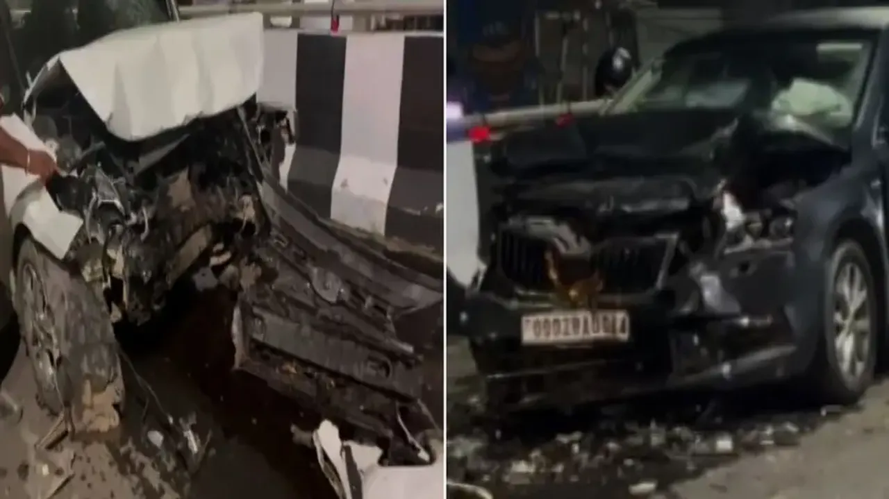 Four injured as cars collide head-on near Rasulgarh flyover’s ‘no-entry’ zone in Bhubaneswar