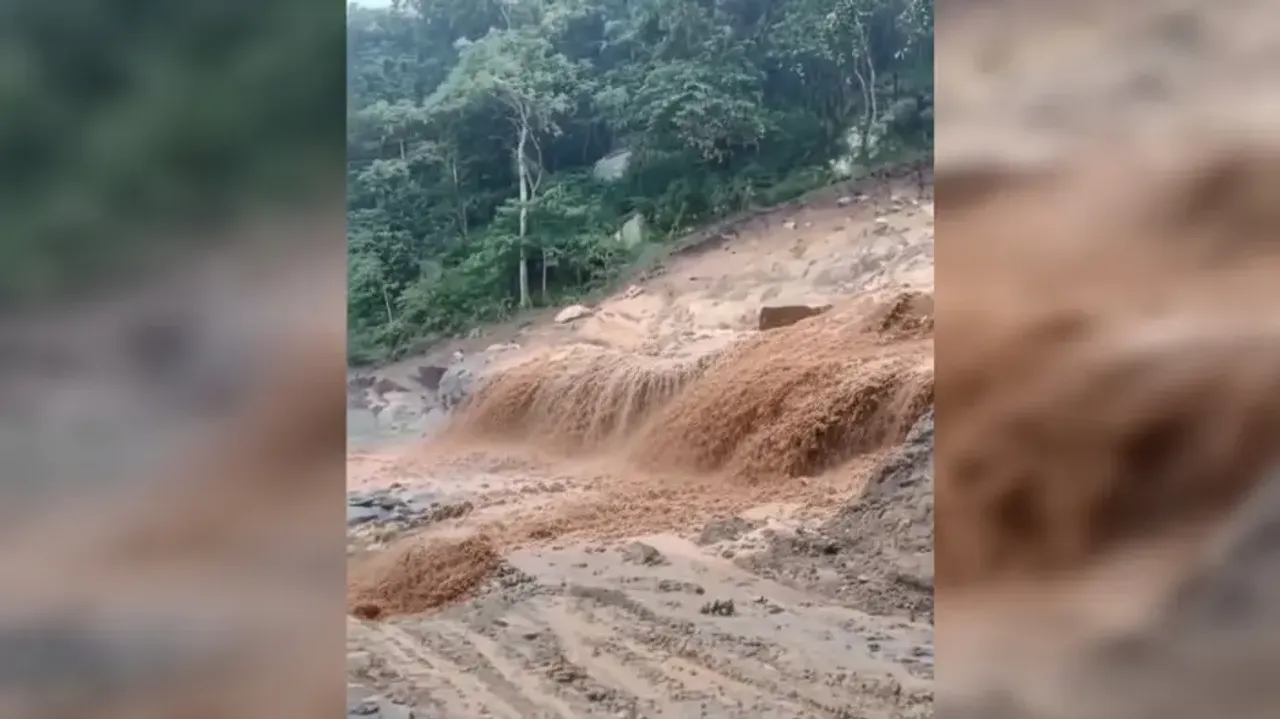 Kalinga Ghat road washed away again after cloudburst