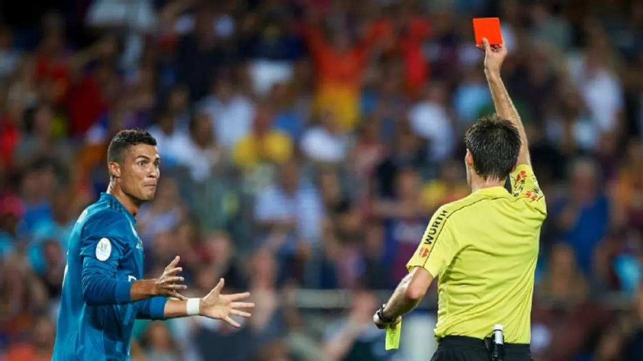 Ronaldo gets five-match ban for pushing referee