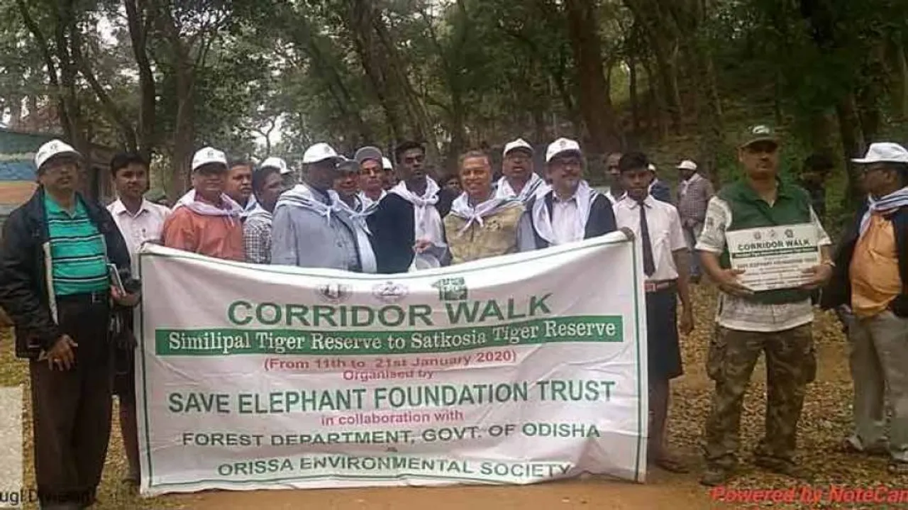 Save Elephant 'Corridor Walk' Concludes In Odisha