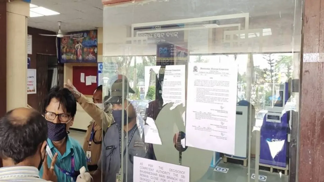SBI Bhubaneswar Main Branch Sealed Again After Covid-19 Detection