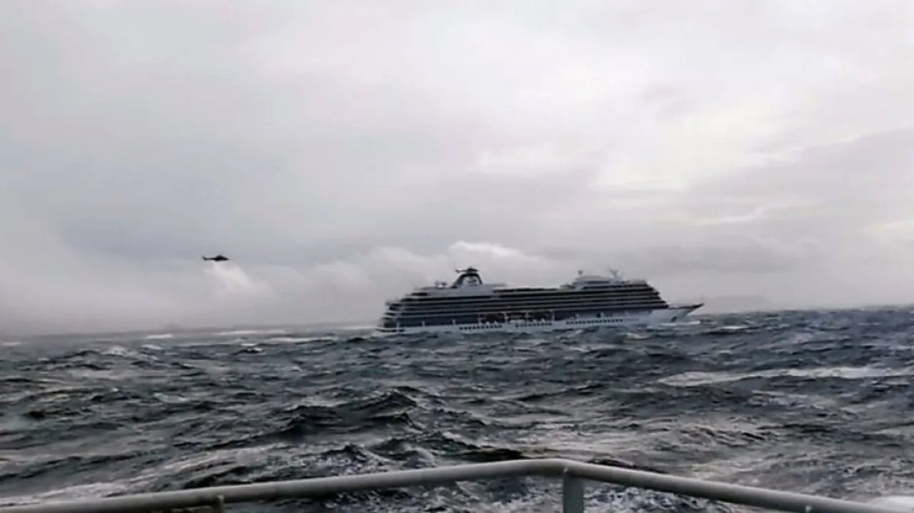 Cruise ship being evacuated off Norway coast