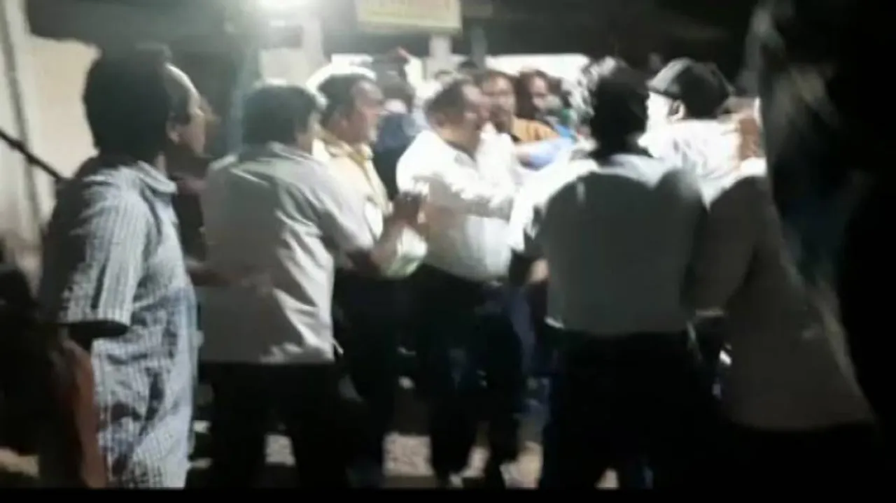 Staff of Private Engineering College Stage Dharna Over Non-Payment Of Salary