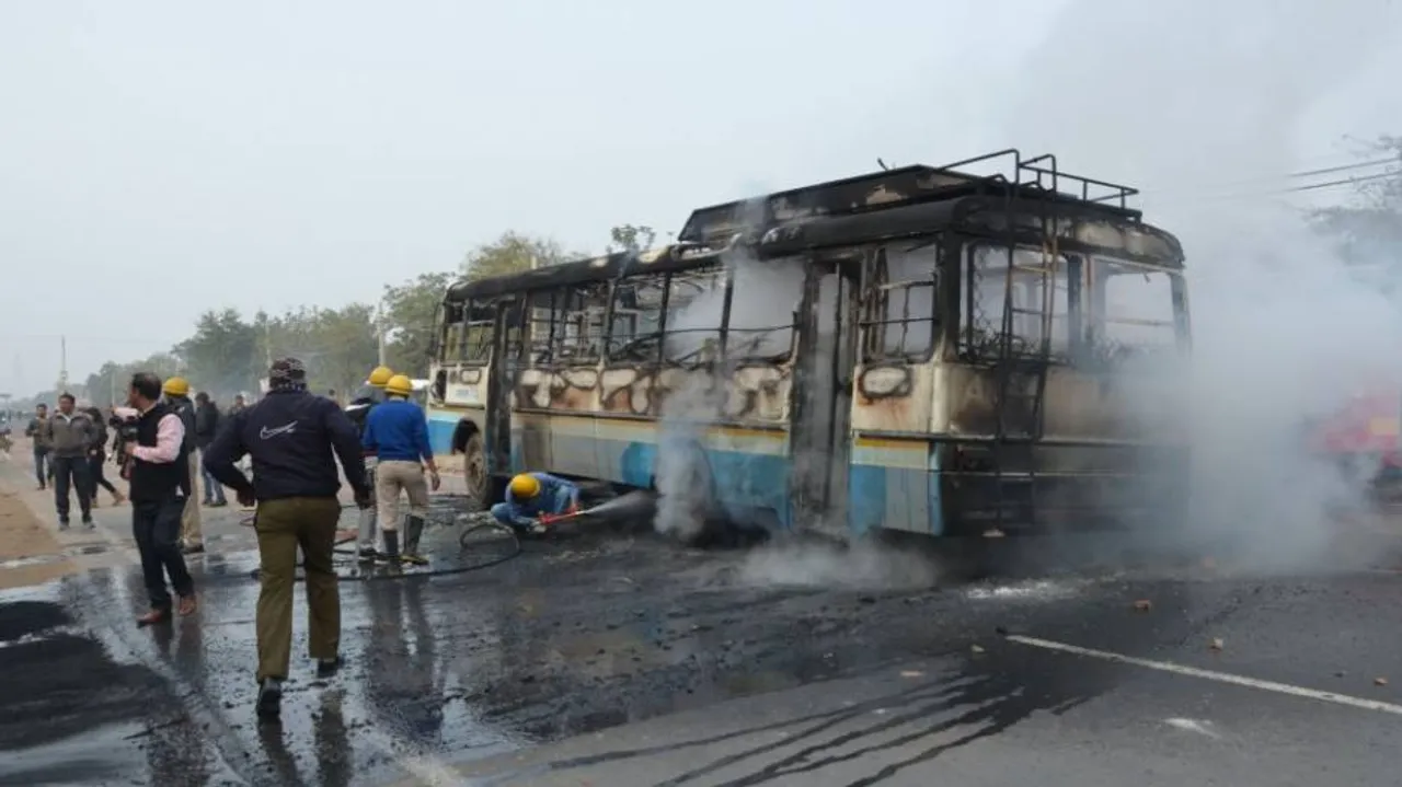 Karni Sena denies role in stone pelting on school bus