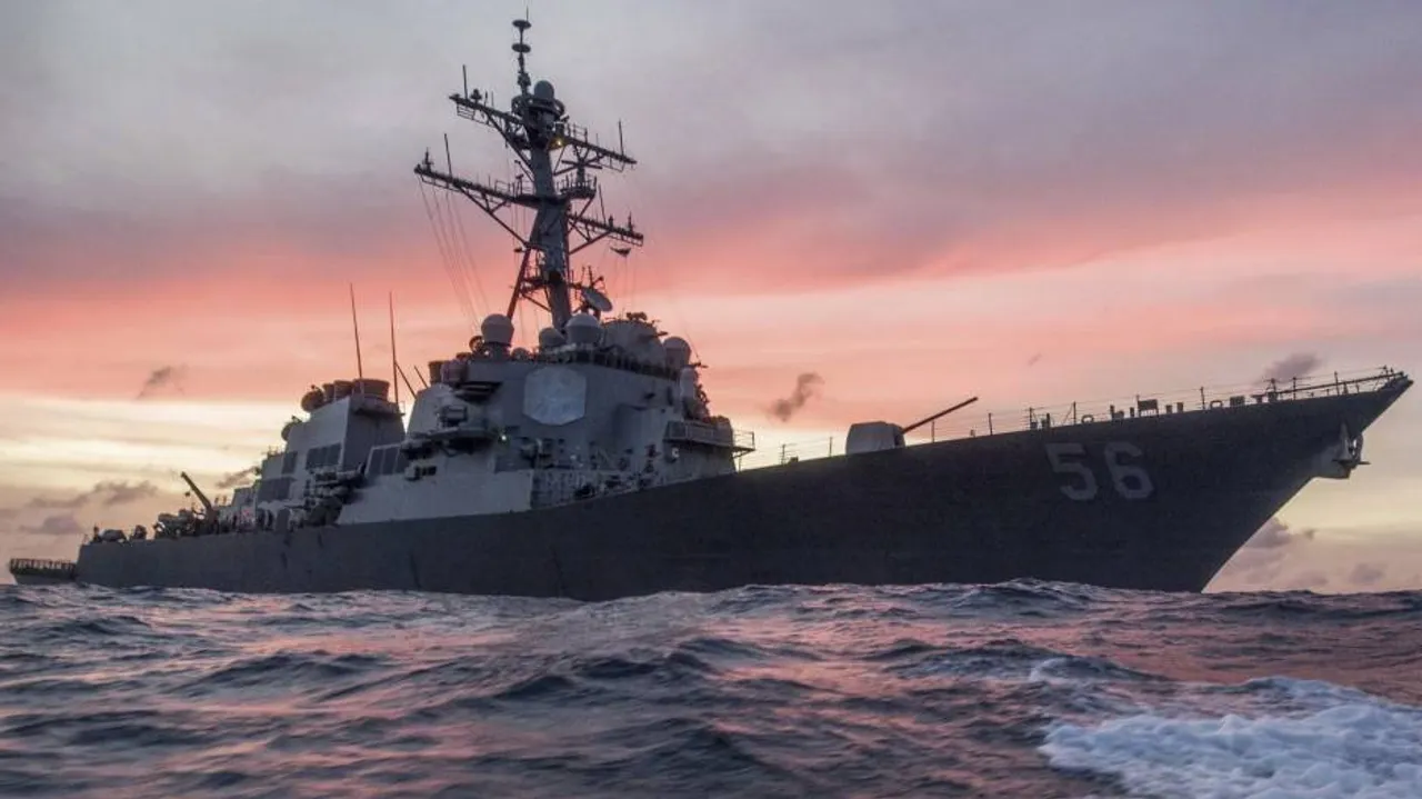 US destroyer collides with merchant ship near Strait of Malacca