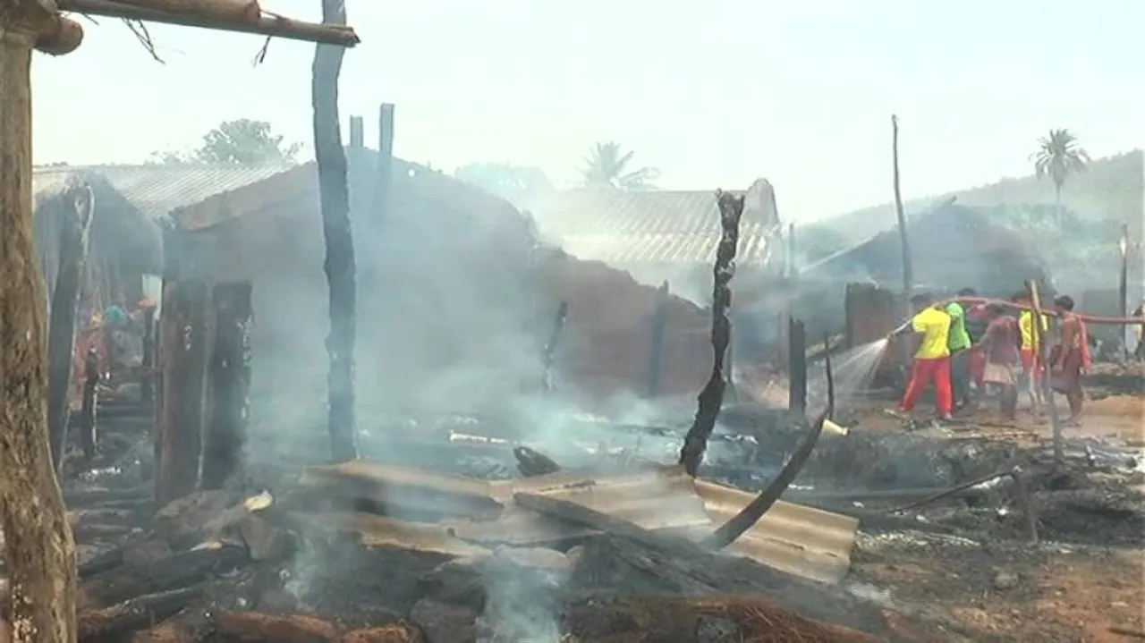 Fire outbreak guts 15 houses in Kandhamal