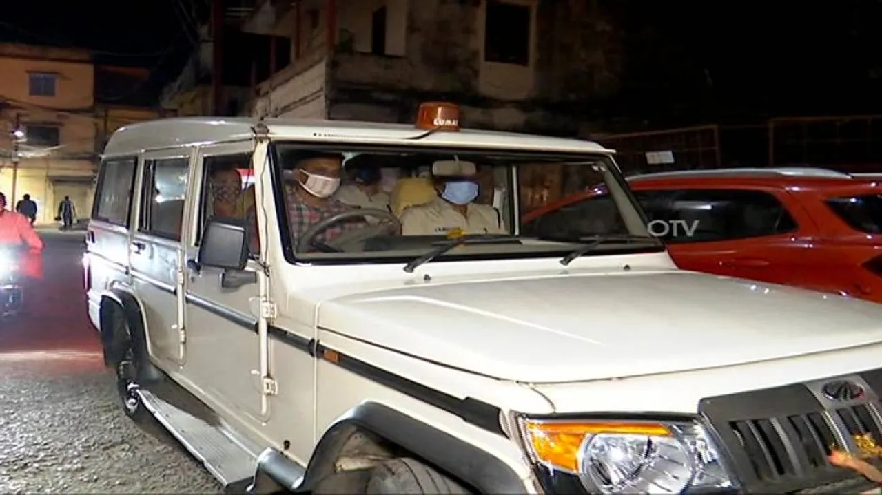 Police Team At MP Anubhav Mohanty's House
