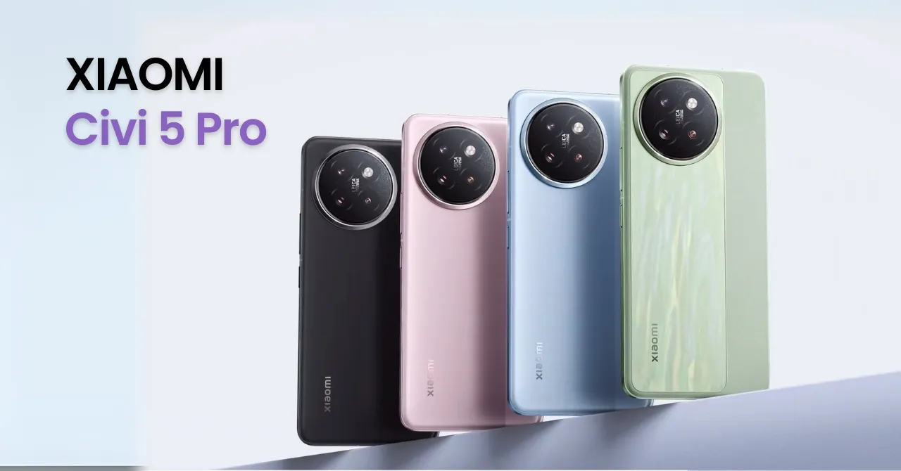 Xiaomi Android phone Civi 5 Pro_ Slimmest phone with a budget