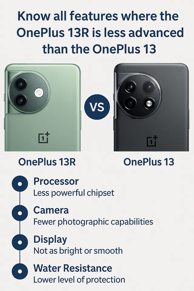 OnePlus 13R is less advanced than the OnePlus 13