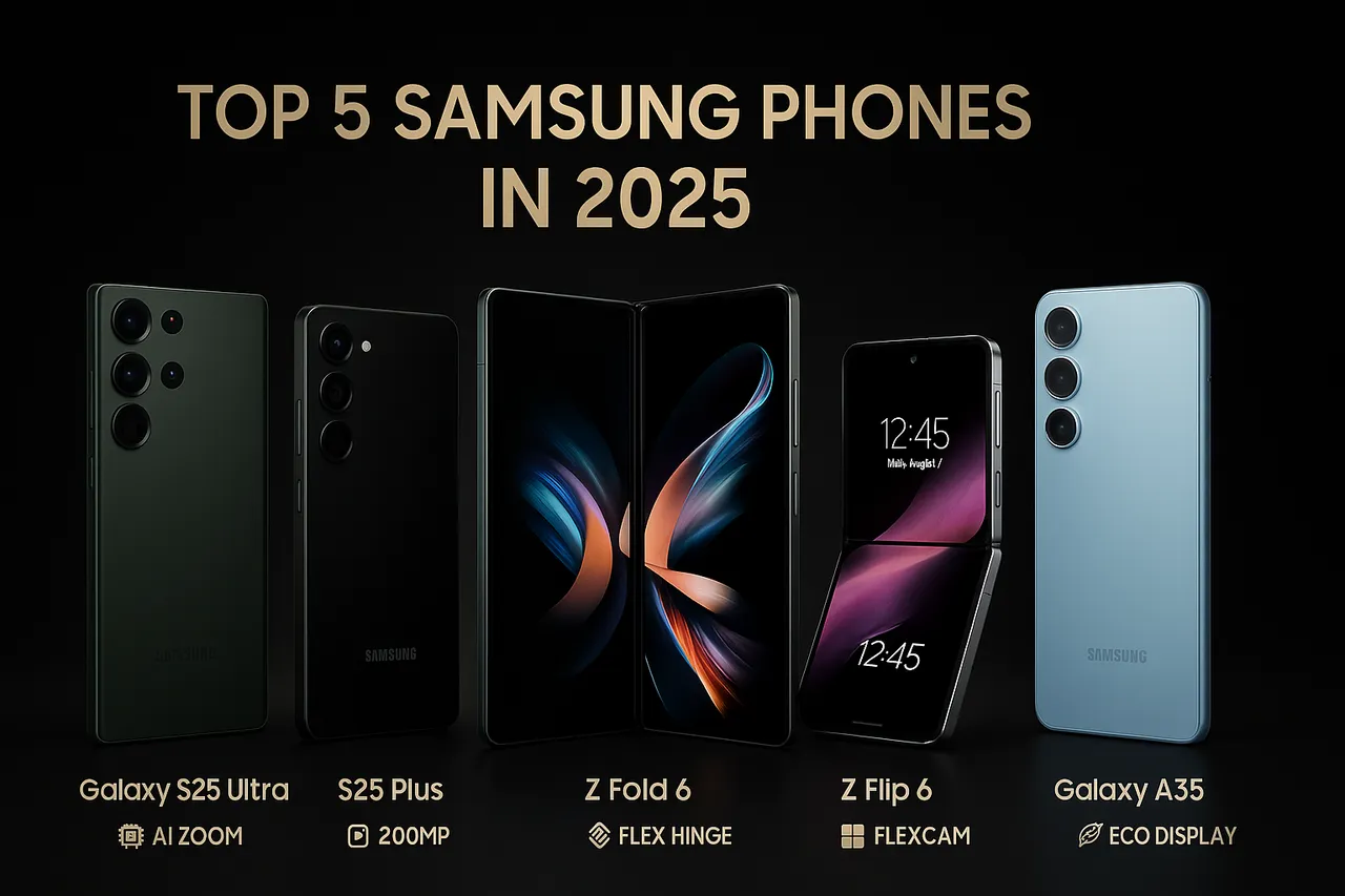 Top 5 Samsung phones