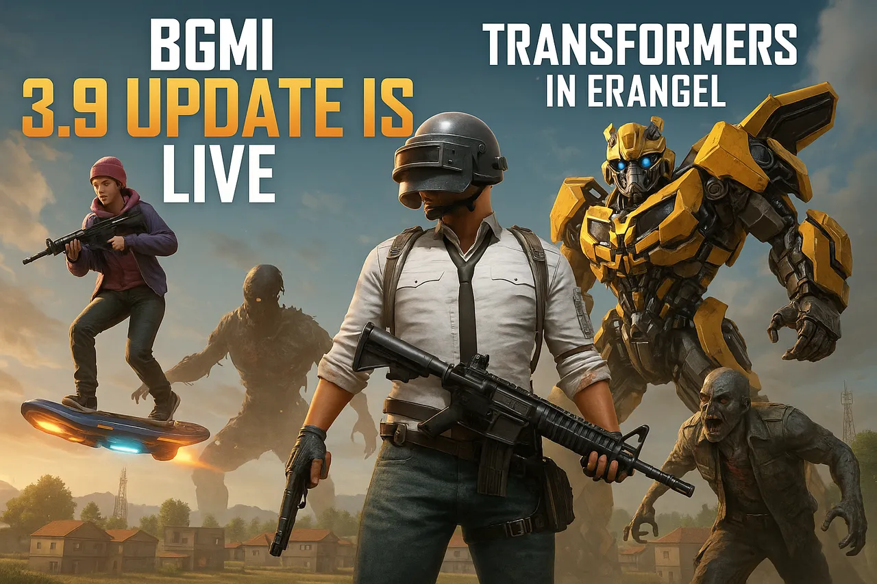 BGMI 3.9 update is live Transformers in Erangel hoverboards in Livik and zombies in Metro