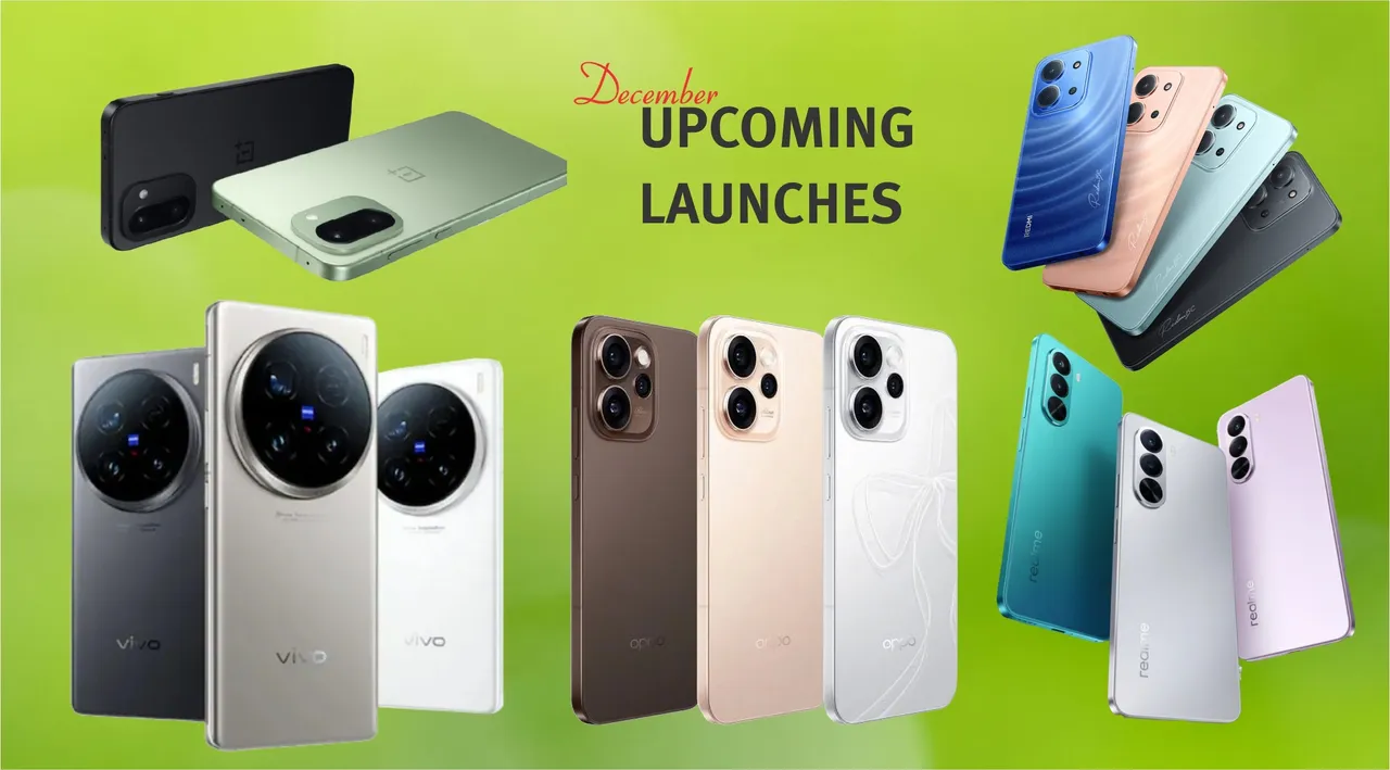 Upcoming phone launches in December_ Vivo X300, Redmi 15C, OnePlus 15R and more