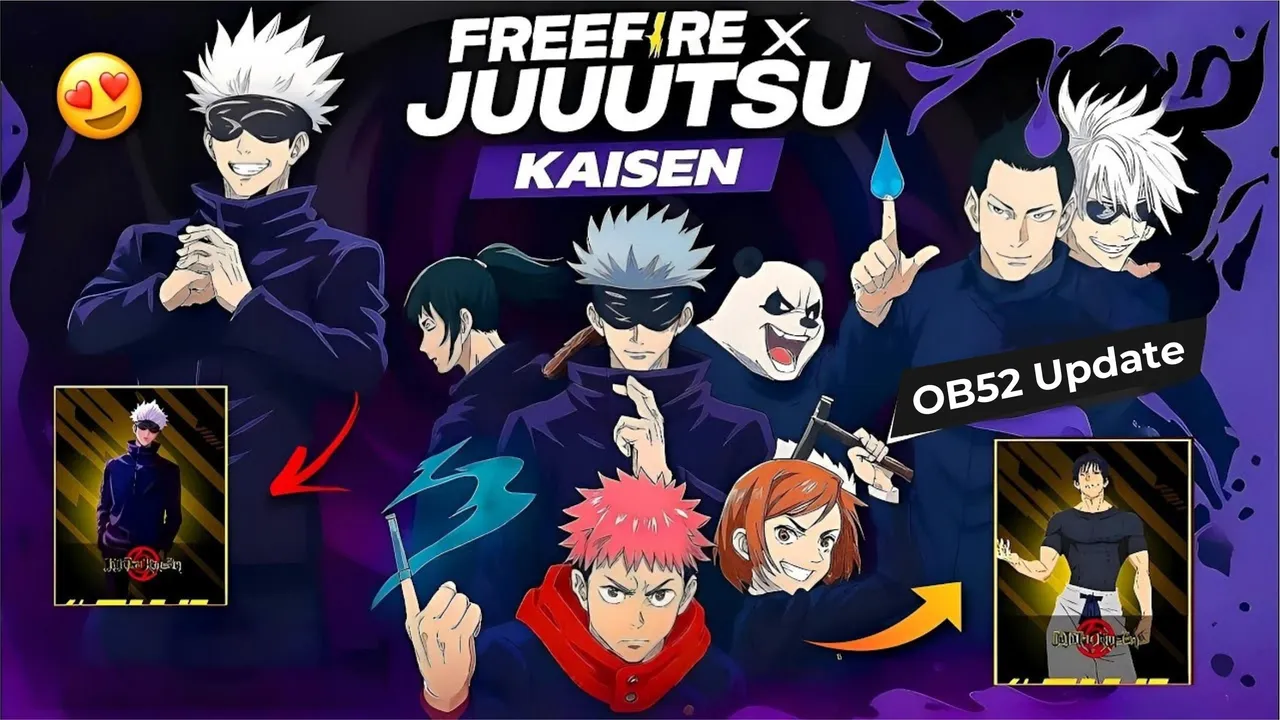 Free Fire MAX x Jujutsu Kaisen Collab