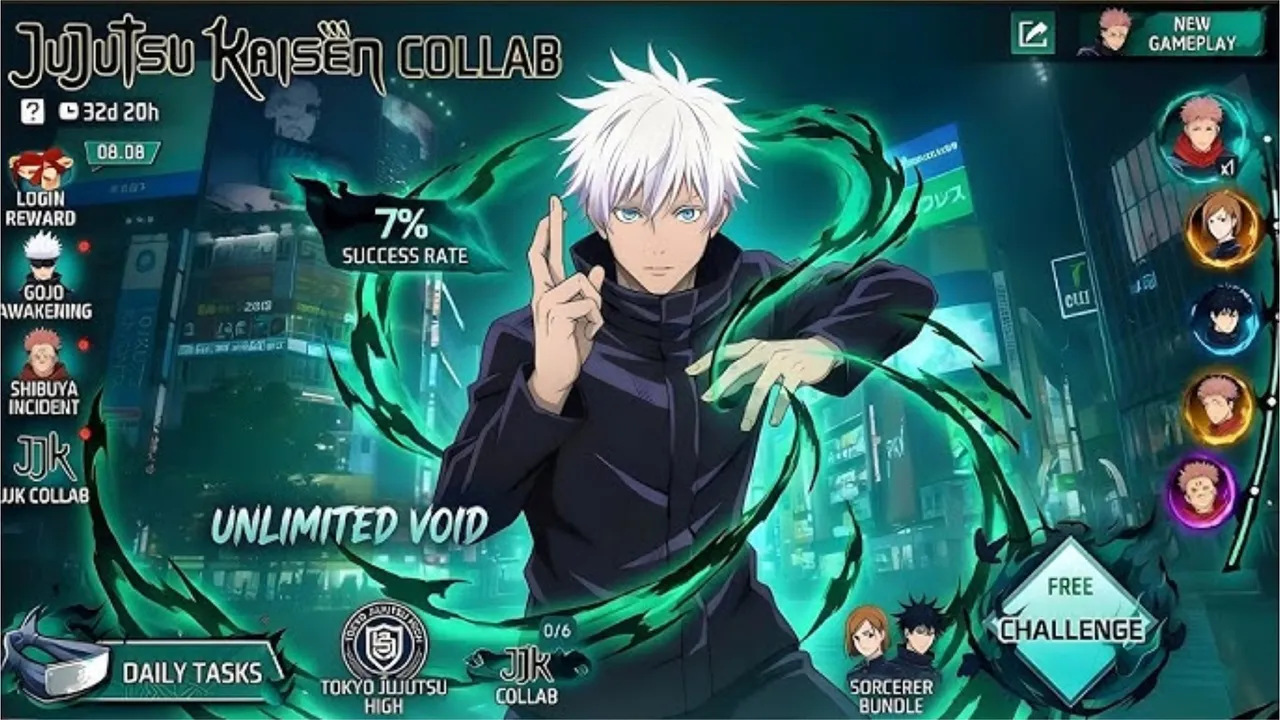 Free Fire MAX x Jujutsu Kaisen