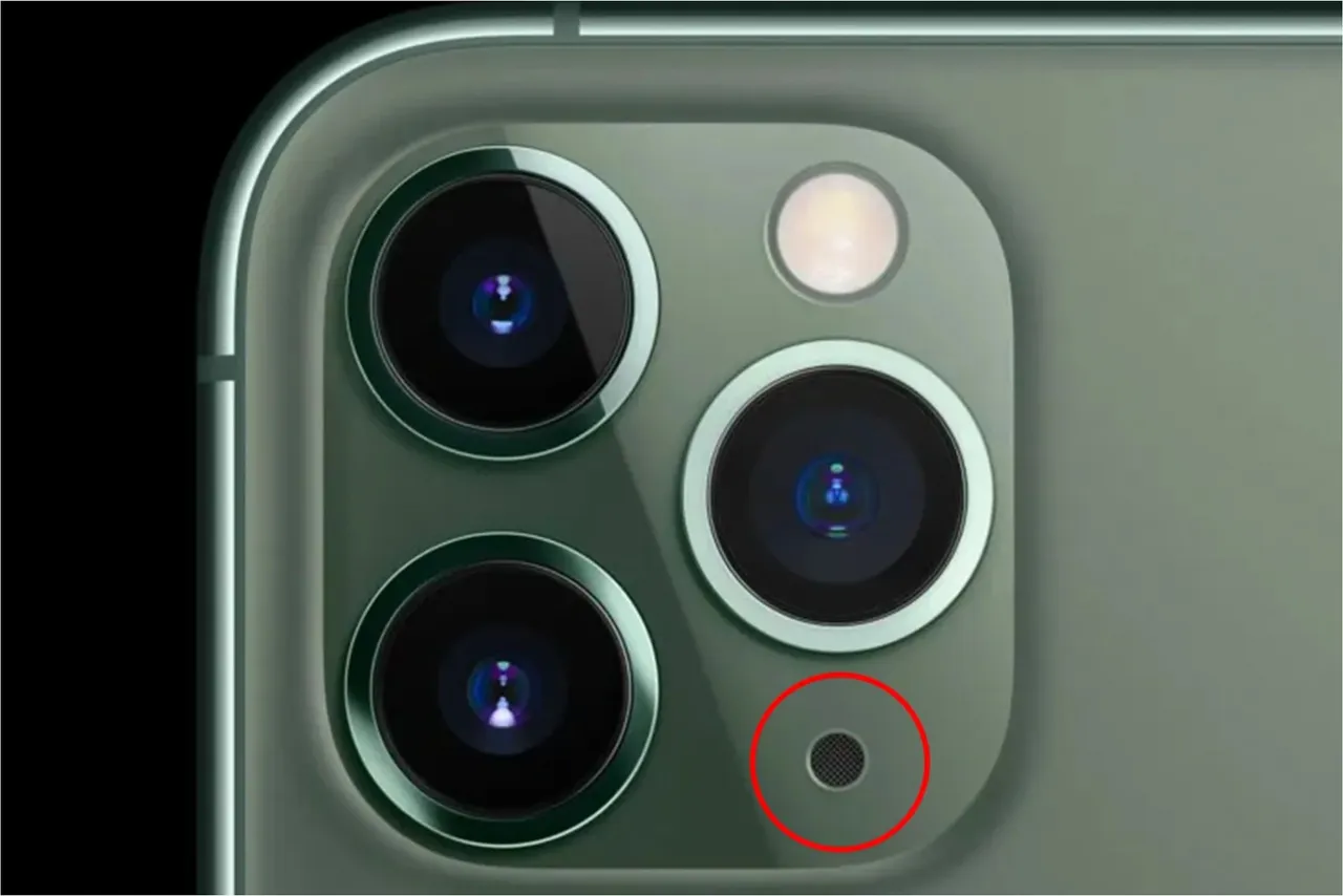 What is the hole near the iPhone camera
