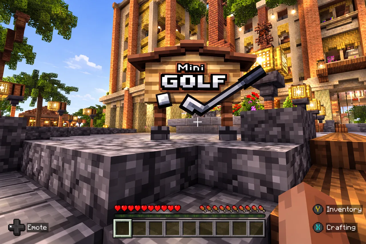 This Minecraft Resort Is Calm by Day Chaos by Night