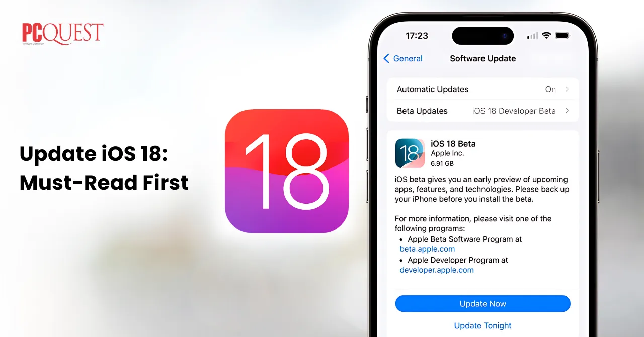 Update iOS 18 Must-Read First.