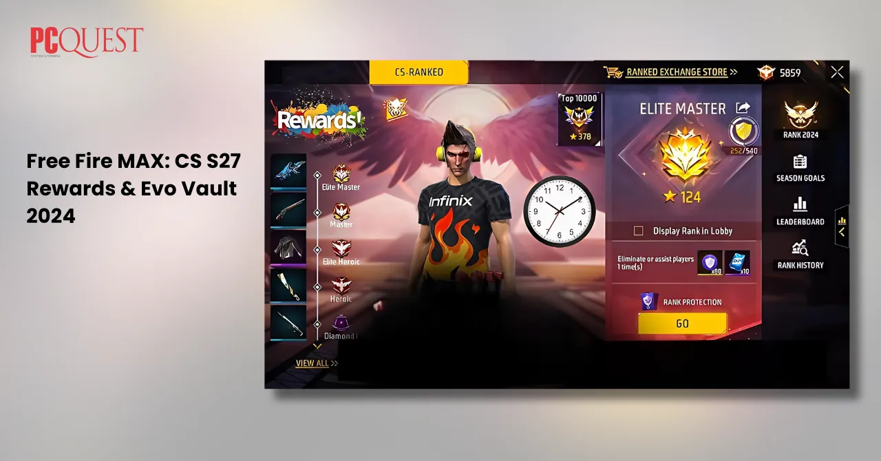 Free Fire MAX CS S27 Rewards & Evo Vault 2024