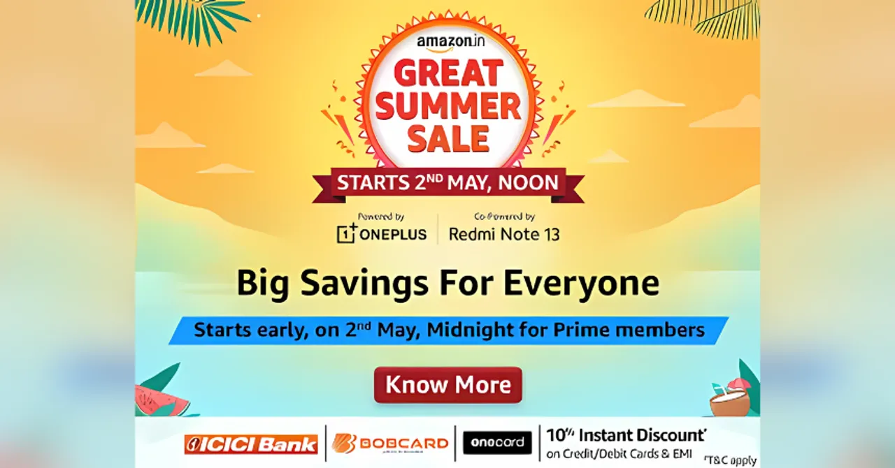 Amazon's Great Summer Sale Starts 2 May