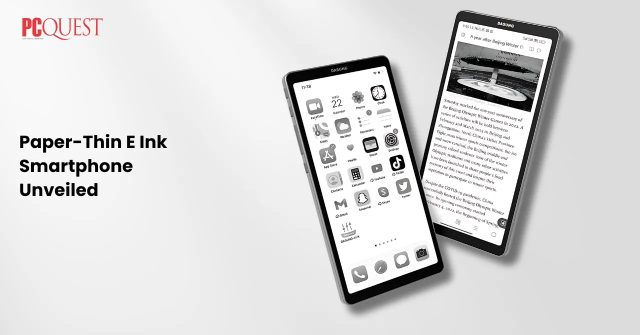Paper-Thin E Ink Smartphone Unveiled