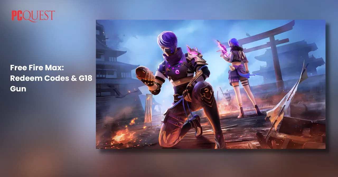Free Fire Max Redeem Codes & G18 Gun