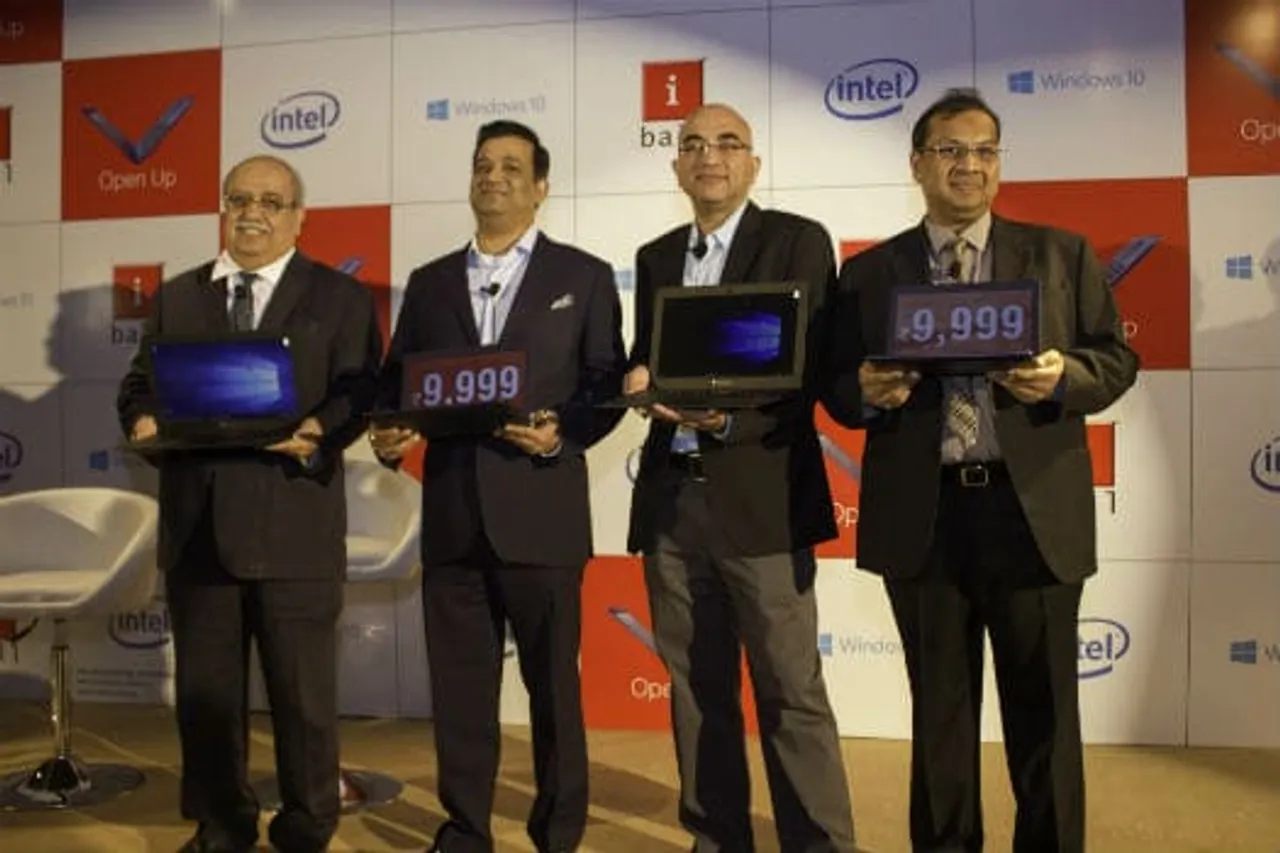 From Left Mr Jagdeep KapoorMr Priyadarshi Mohapatra Microsoft india Mr Sandeep Arora Intel Mr Sandeep Parasrampuria iBall